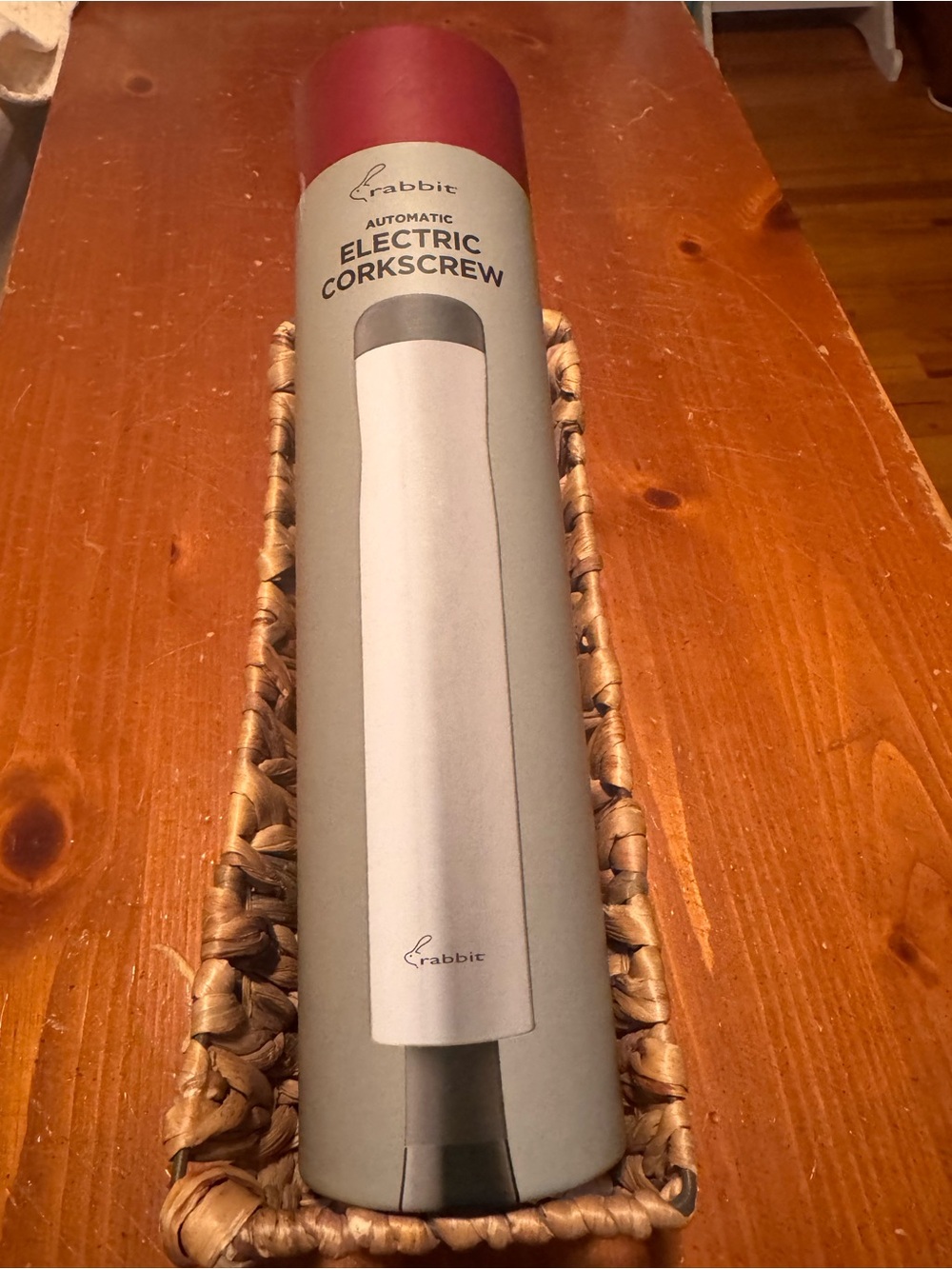 NWT Rabbit Automatic Electric Corkscrew in Silver